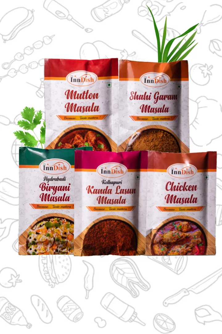 InnDish Pack Of 5 Non Veg Masalas